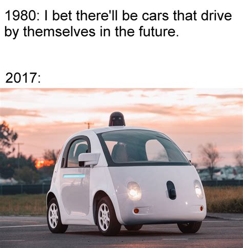 i bet there will be flying cars in the future (1980) .